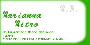 marianna mitro business card