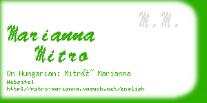 marianna mitro business card